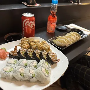 california Roll. firecracker Roll. Shrimp Tempura Roll.