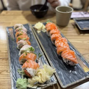 Double Salmon Roll &amp; Downtown Roll