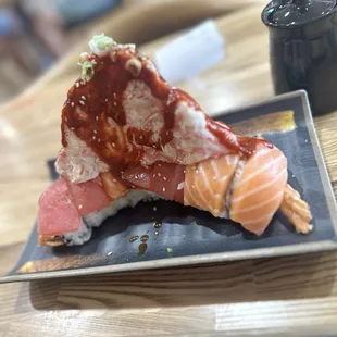 Salmon Avocado Handroll is still girthy