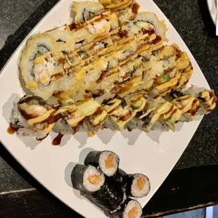 sashimi, sushi, sushi and sashimi, food