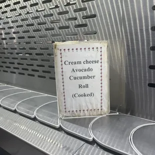 Labels for plates, so you know what you're eating