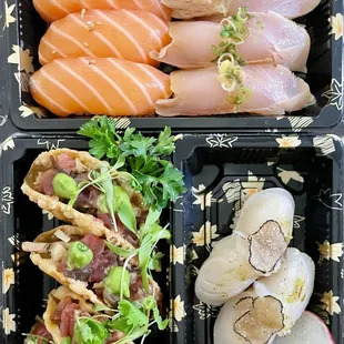 sushi and sashimi, sashimi, food, sushi