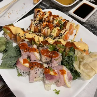 food, sushi and sashimi, sushi, sashimi