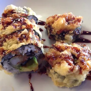 Half order of Dead Dragon roll.