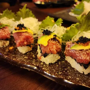 sushi and sashimi, food