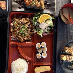 food, sushi and sashimi