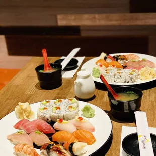sushi and sashimi