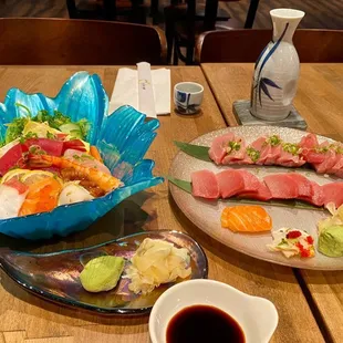 Chirashi and Sashimi