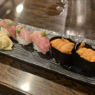 (6/3/24) Toro sushi and Uni