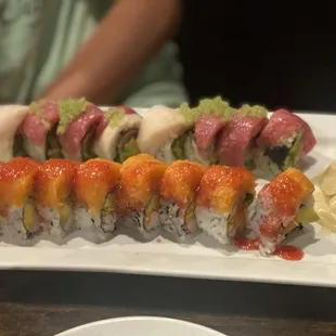 KC Chiefs Roll and Candy Cane roll