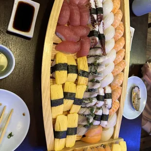 Assortment of nigiri