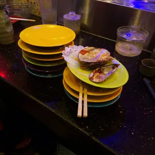 Just the food $20.00 even. Both my husband and I are full! The portions are perfect. The atmosphere is welcoming. Love this place.