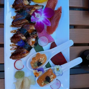 Unagi, Ahi Tuna &amp; Uni sushi