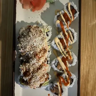 Tiger bomb &amp; spicy salmon