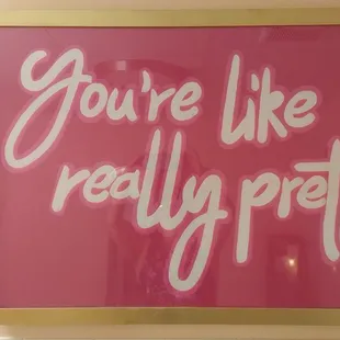 In the ladies room....love it!!