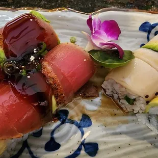 Running man roll (left) &amp; Baha roll (right)
