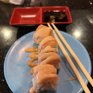 Sushi roll. $3.45 for this plate.