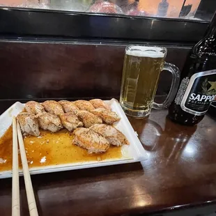 Seared Albacore and Tuna.