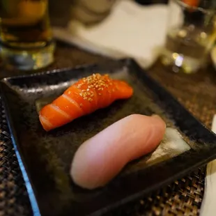 Salmon and Yellotail