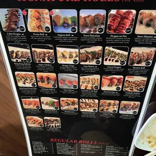 Maki Menu