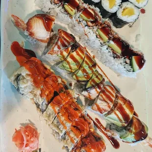 sashimi, sushi and sashimi, sushi, food