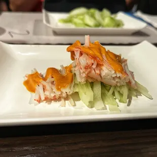 a close up of a plate of food