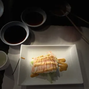 Spicy krab salad- yum! With cucumber