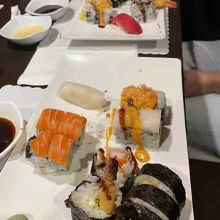 food, sushi, sashimi, sushi and sashimi