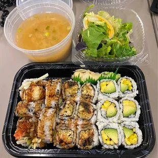 8. Mango Avocado Roll, 9. Shrimp Tempura Roll, Eel Cucumber Roll