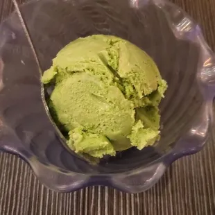 Green tea ice cream