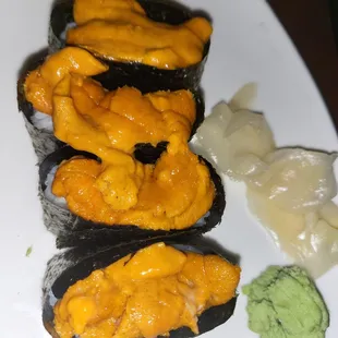 Uni or sea urchin nigiri (fresh on Thursday)