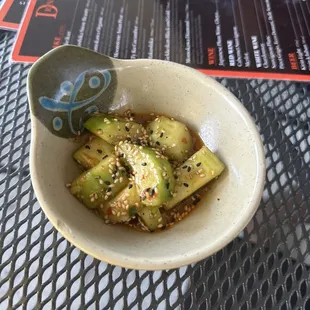 Table Spicy cucumber