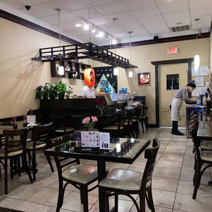 the interior of a restaurant