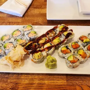 Tempura Roll, Dynamite Roll, Crunchy Roll