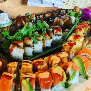 sashimi, sushi and sashimi, food, sushi