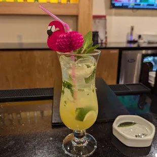 Apple pear mojito - 10.50. It was a weak drink