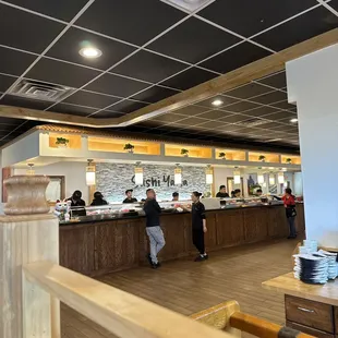 sushi and sashimi, interior