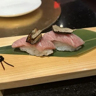 Specialty nigiri (fatty tuna)