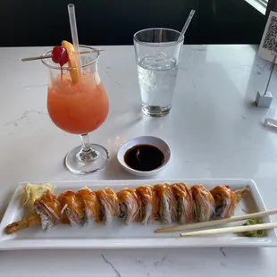 Justin Roll &amp; Bahama Mama cocktail