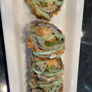 The Morgan deep fried roll!  Amazing! Morgan Roll