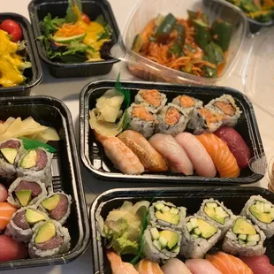 sushi and sashimi, interior