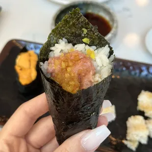 Omakase + handroll