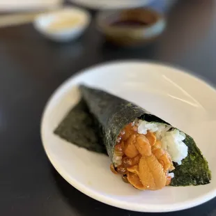 a plate of food on a table