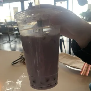 Taro boba tea