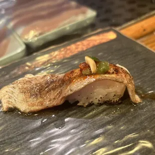 Chef special Seared black Snapper with miso sauce