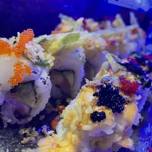 sushi, sashimi, sushi and sashimi, food