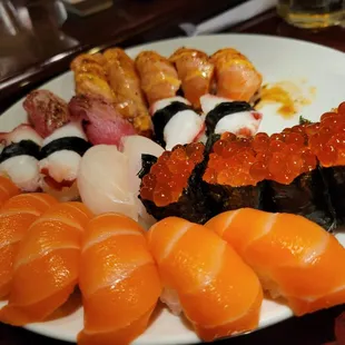 sushi and sashimi, food, sashimi, sushi