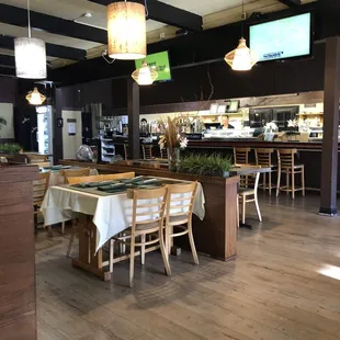 Inside the restaurant