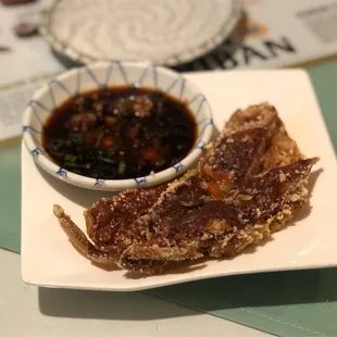 Deep fried soft shell crab