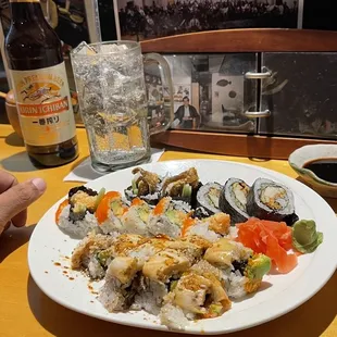 sushi, sashimi, sushi and sashimi, food